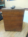 Vintage Megohm Bridge Meter Wooden Cabinet Box Electronic Testing Equipment