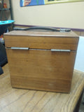 Vintage Megohm Bridge Meter Wooden Cabinet Box Electronic Testing Equipment