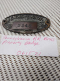 VTG Pennsylvania Railroad Brass Property Badge Plate Locomotive Caboose Boxcar