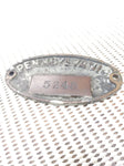 VTG Pennsylvania Railroad Brass Property Badge Plate Locomotive Caboose Boxcar