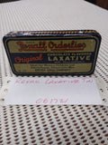 VTG Rexall Orderlies Original Chocolate Flavored Laxative Tin Old Buttons Inside