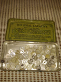 VTG Rexall Orderlies Original Chocolate Flavored Laxative Tin Old Buttons Inside
