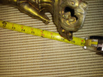 VTG Brass 18" Figural Sculpture Faceted Glass Table Lamp Base L & L WMC