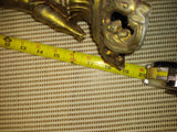 VTG Brass 18" Figural Sculpture Faceted Glass Table Lamp Base L & L WMC