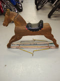 Antique 1890s Primitive Childs Wooden Hobby Horse Rocking Slide Glider Hand Made