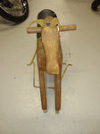 Antique 1890s Primitive Childs Wooden Hobby Horse Rocking Slide Glider Hand Made