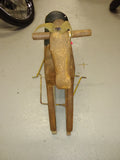 Antique 1890s Primitive Childs Wooden Hobby Horse Rocking Slide Glider Hand Made