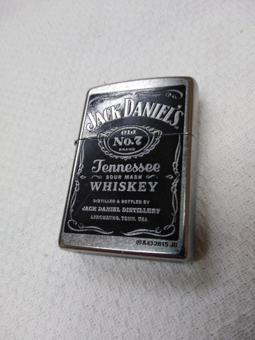 VTG 2015 Zippo Jack Daniels Old No. 7 Tennessee Whiskey Cigarette Lighter Nice!
