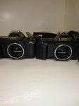 VTG Canon T70 T50 Camera Lot 50mm 1.8  Lens Vivitar 35 70mm 277T Speedlite Flash