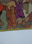 VTG Jaymar Specialty Co. Jigsaw Framed Picture Puzzle Snow White and 7 Dwarfs #1