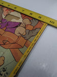VTG Jaymar Specialty Co. Jigsaw Framed Picture Puzzle Snow White and 7 Dwarfs #1