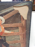 VTG Whitman Publishing Co. Jigsaw Framed Picture Puzzle Roy Rogers 1950's TV