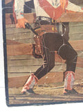 VTG Whitman Publishing Co. Jigsaw Framed Picture Puzzle Roy Rogers 1950's TV