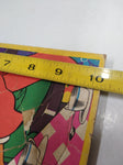 VTG Jigsaw Framed Picture Puzzle Alice in Wonderland Bright Colors