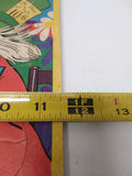 VTG Jigsaw Framed Picture Puzzle Alice in Wonderland Bright Colors