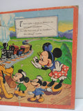 VTG Jigsaw Framed Picture Puzzle Mickey Mouse Mickeyville Walt Disney Cartoon