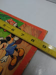 VTG Jigsaw Framed Picture Puzzle Mickey Mouse Mickeyville Walt Disney Cartoon