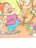 VTG Snow White and 7 Dwarfs Framed Jigsaw Picture Puzzle Walt Disney Cartoon #2
