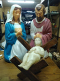 VTG General Foam Jesus Mary Joseph Blow Mold Nativity Lot Yard Decor Christmas#1