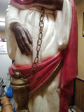 VTG 1960's Wiseman Lighted Blow Mold Jewels and Chain 48" Christmas Nativity #1