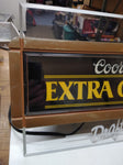 VTG Coors Extra Gold Draft Lighted Plastic Wall Hanging Edgelit Sign Working