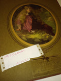 VTG Antique 1917 Stunning PEGGY Paper Matted Hanging Wall Calendar WW1 Era