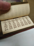 VTG Antique 1917 Stunning PEGGY Paper Matted Hanging Wall Calendar WW1 Era