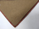 VTG Antique 1917 Stunning PEGGY Paper Matted Hanging Wall Calendar WW1 Era