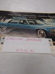 VTG 1977 Cadillac Fleetwood Brougham Coupe DeVille Dealer Showroom Brochure