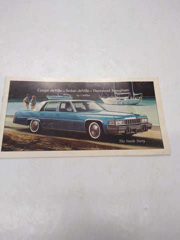 VTG 1977 Cadillac Fleetwood Brougham Coupe DeVille Dealer Showroom Brochure