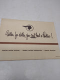 VTG 1954 Pontiac Car Parts Accessories Catalog Sales Brochure Fold Out Brochure