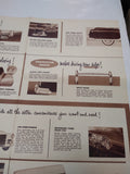 VTG 1954 Pontiac Car Parts Accessories Catalog Sales Brochure Fold Out Brochure