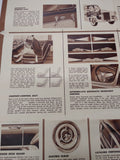 VTG 1954 Pontiac Car Parts Accessories Catalog Sales Brochure Fold Out Brochure