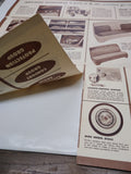 VTG 1954 Pontiac Car Parts Accessories Catalog Sales Brochure Fold Out Brochure