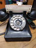 VTG Pre WW2 Western Electric Black Metal Bakelite Desk Top Rotary Telephone