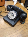 VTG Pre WW2 Western Electric Black Metal Bakelite Desk Top Rotary Telephone