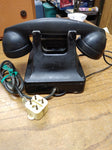 VTG Pre WW2 Western Electric Black Metal Bakelite Desk Top Rotary Telephone