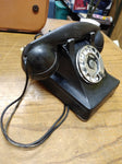 VTG Pre WW2 Western Electric Black Metal Bakelite Desk Top Rotary Telephone