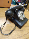 VTG Pre WW2 Western Electric Black Metal Bakelite Desk Top Rotary Telephone