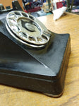 VTG Pre WW2 Western Electric Black Metal Bakelite Desk Top Rotary Telephone