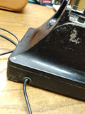 VTG Pre WW2 Western Electric Black Metal Bakelite Desk Top Rotary Telephone