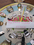 Vtg 1950's NOS Childrens 12 Toy Wrist Watch Unused Cardboard Store Display Nice!