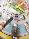 Vtg 1950's NOS Childrens 12 Toy Wrist Watch Unused Cardboard Store Display Nice!