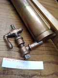 Antique Brass #12 Tire Hand Pump Cleveland Faucet Co Motorcycle Model T Bicycle