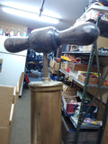 Antique Brass #12 Tire Hand Pump Cleveland Faucet Co Motorcycle Model T Bicycle