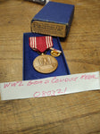 Vtg Unissued WW2 1944 Good Conduct Medal Lapel Pin in Original Presentation Box
