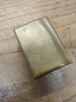 Vtg Antique WW1 German Military Brass Matchbox Holder Gott Mit Uns "God With Us"