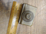 Vtg Antique WW1 German Military Brass Matchbox Holder Gott Mit Uns "God With Us"