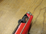 Vtg 1950's Japan Tin Litho Friction Toy Car Girl V 1959 Lic. Plate Works Great!