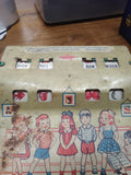 Vtg Wolverine Tin Toy See And Spell Educational Learning Game Pittsburgh Pa